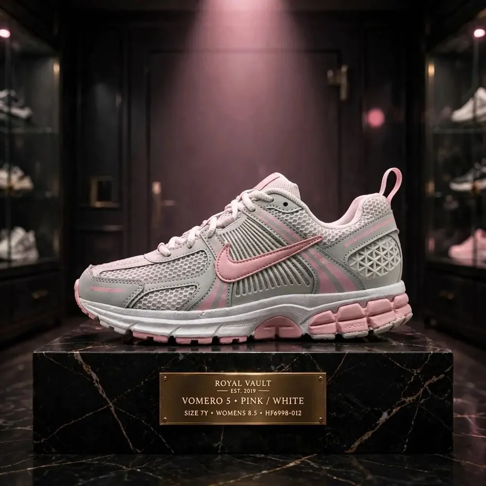 Size 7Y - Nike Vomero 5 HF6998-012 Vast Grey Soft Pink GS Womens 8.5 New